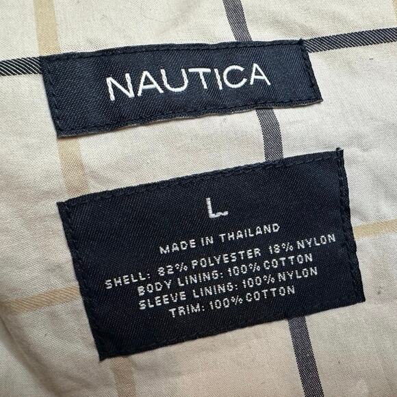 Nautica: Tan Windbreaker Jacket - Picture 4 of 7